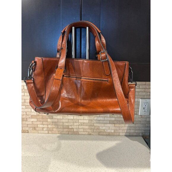 Kenoor Medium Size Brown Leather 2 Sizes Of Straps - Picture 2 of 6